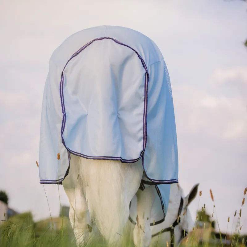 Horseware Amigo XL Bug Rug - Azure Blue/Atlantic Blue-2